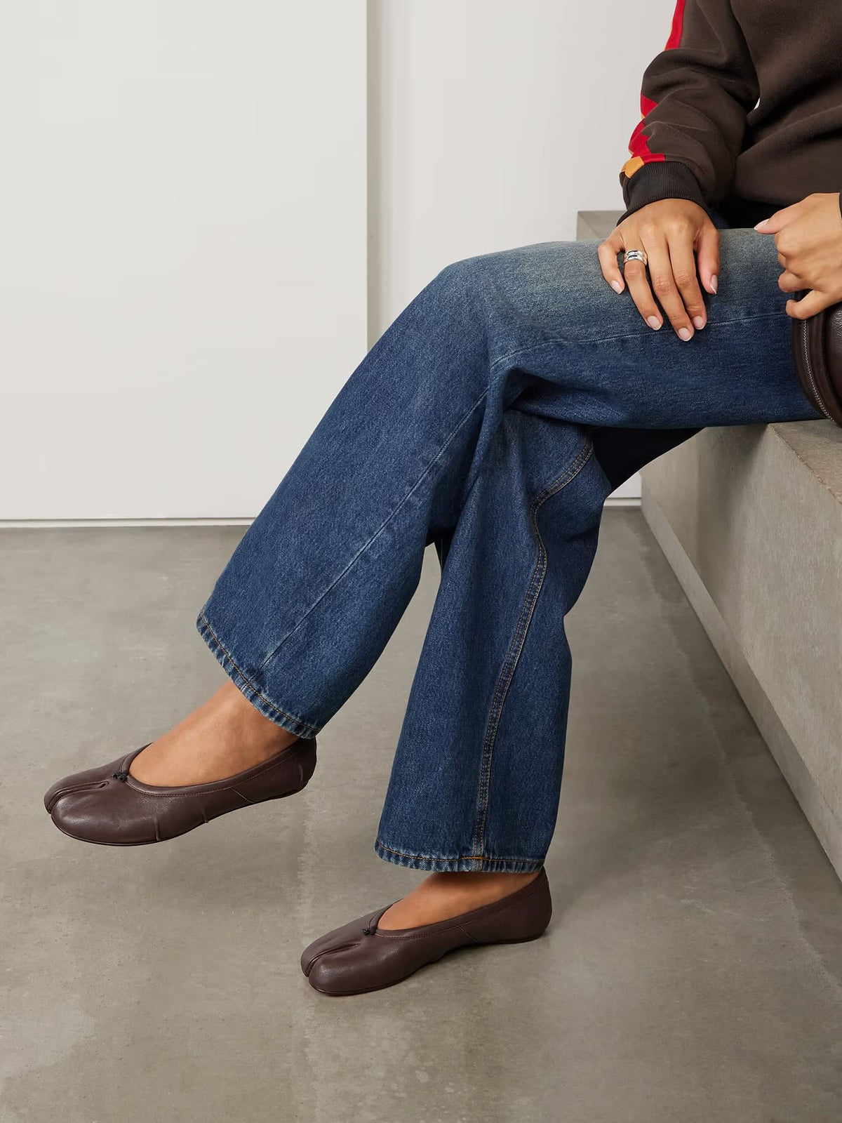 Bianca Split-Toe Leather Mules