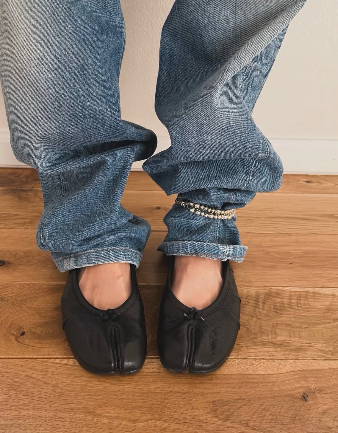 Bianca Split-Toe Leather Mules