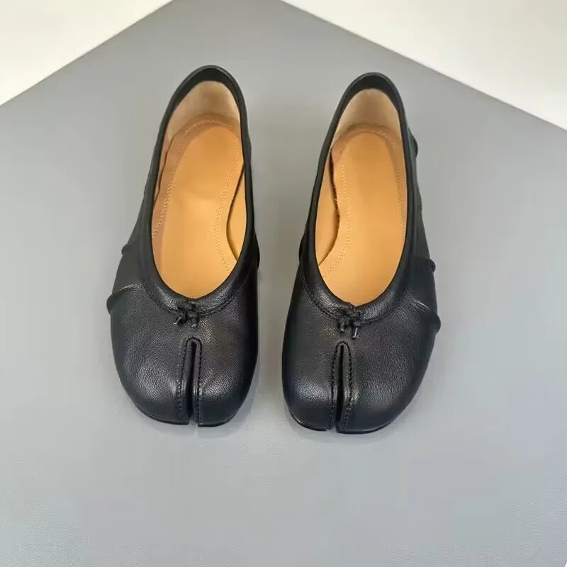 Bianca Split-Toe Leather Mules