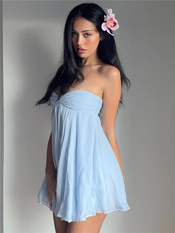 Minivestido ajustado sin tirantes Bianca