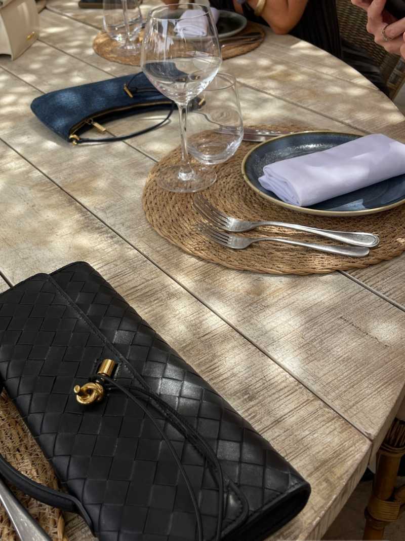 Bolso de mano tejido Bianca