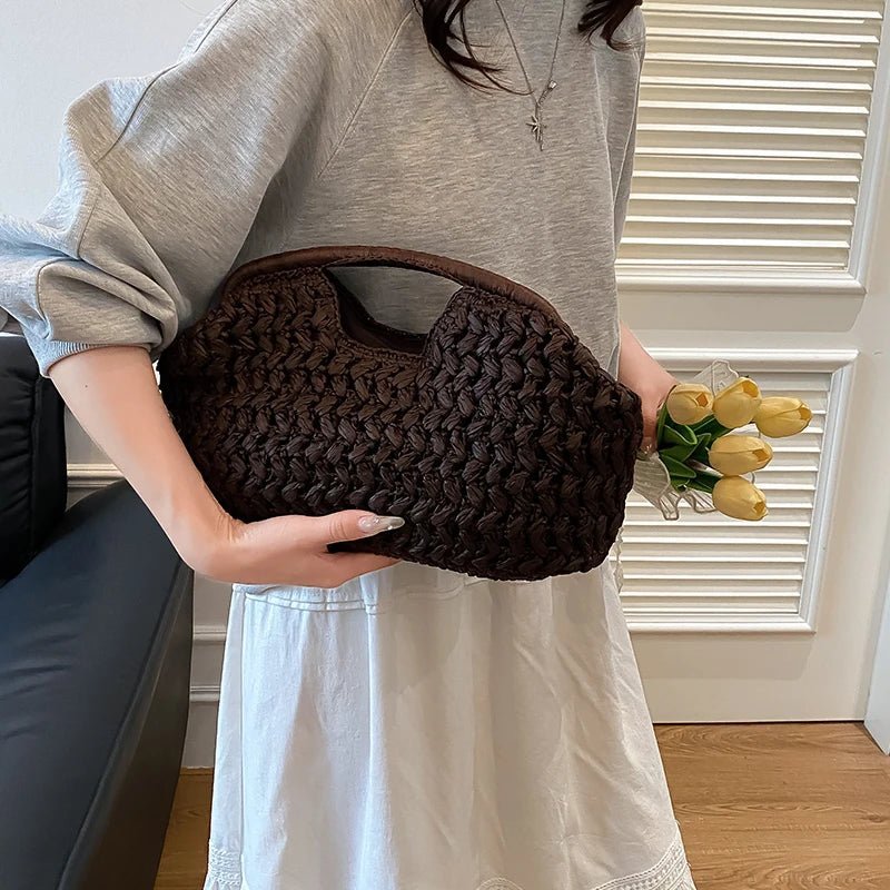 Bolso tote de ratán tejido Bianca
