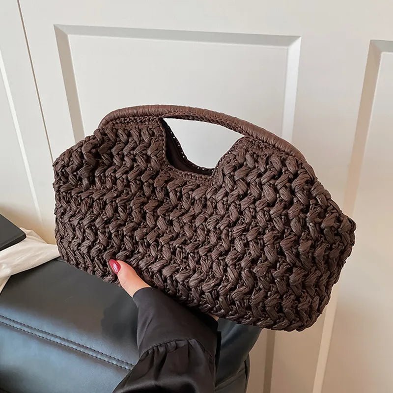 Bolso tote de ratán tejido Bianca
