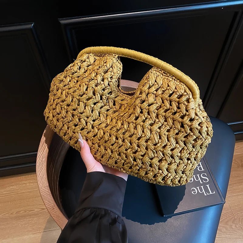 Bolso tote de ratán tejido Bianca