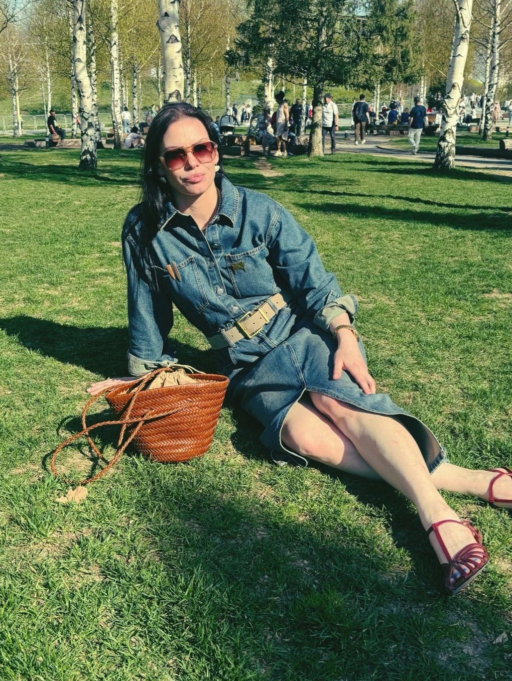 Bolso de hombro Blair tipo cubo trenzado