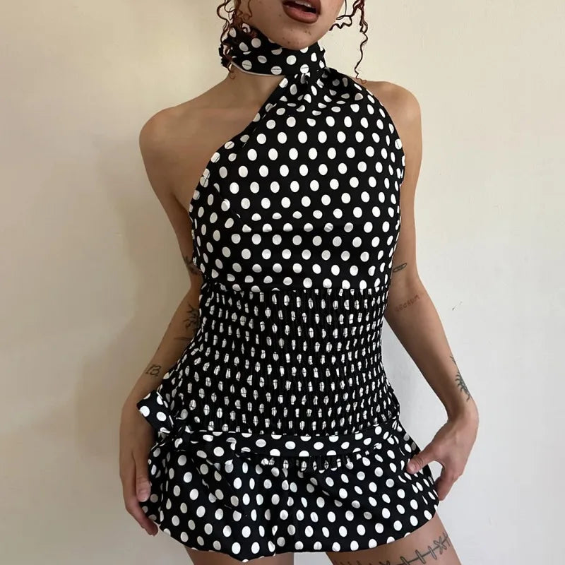 Falda con lazo