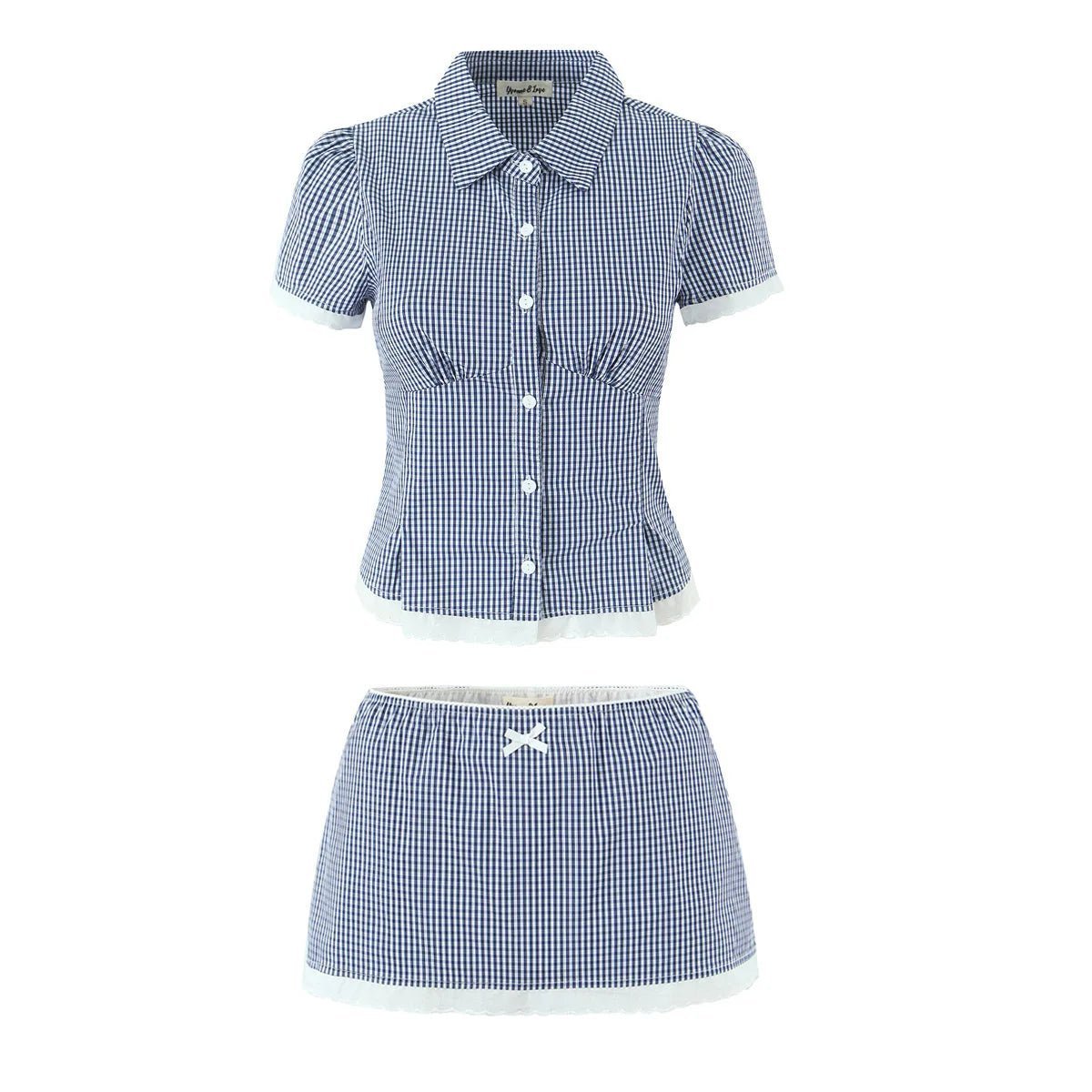 Conjunto de falda pantalón corto de corte ajustado y corto Brianna