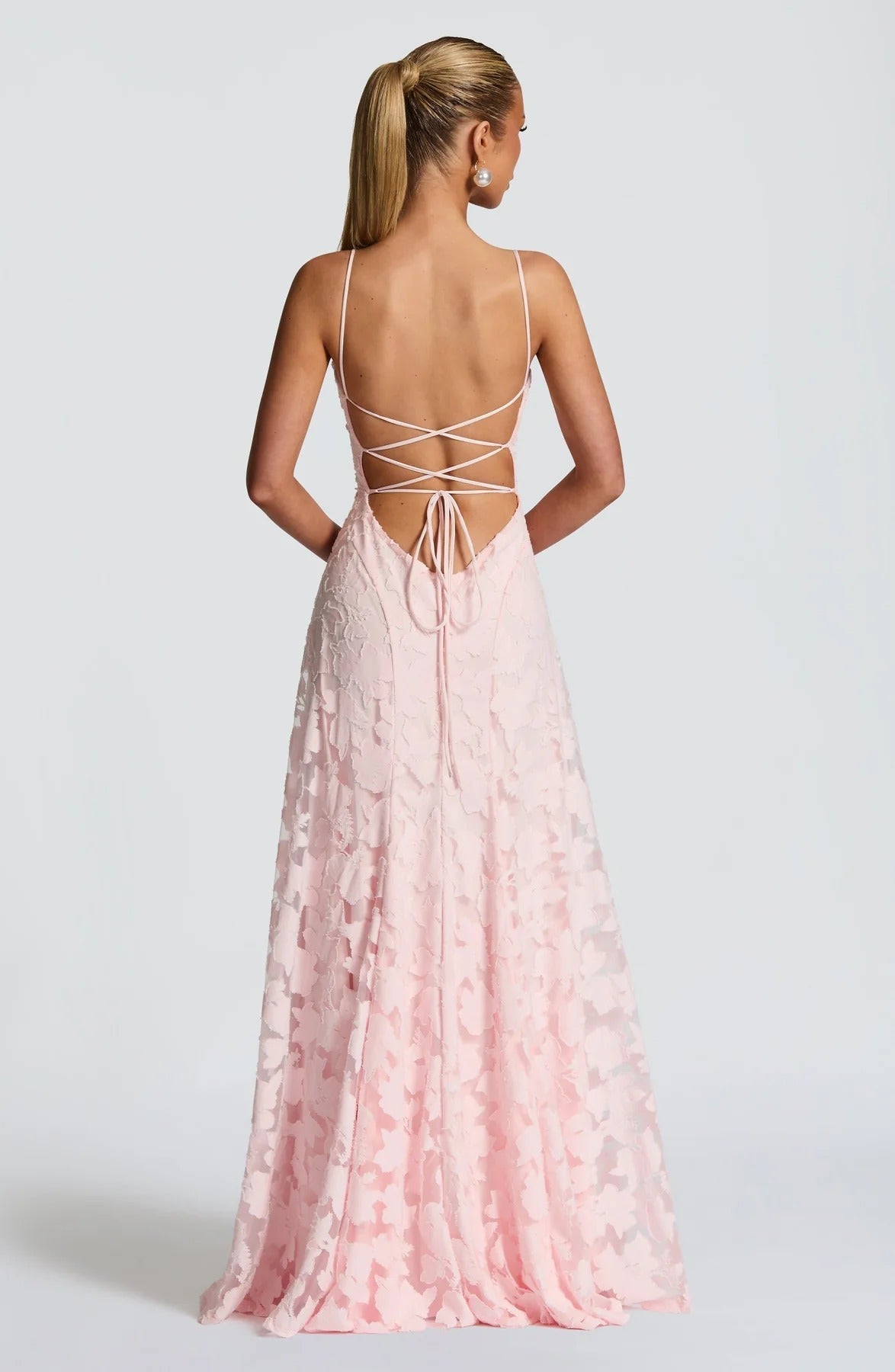 Vestido largo Brielle sin mangas con estampado floral
