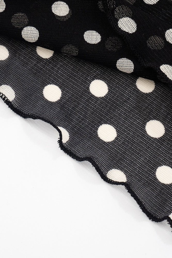 Conjunto Caitriona de un hombro con lunares