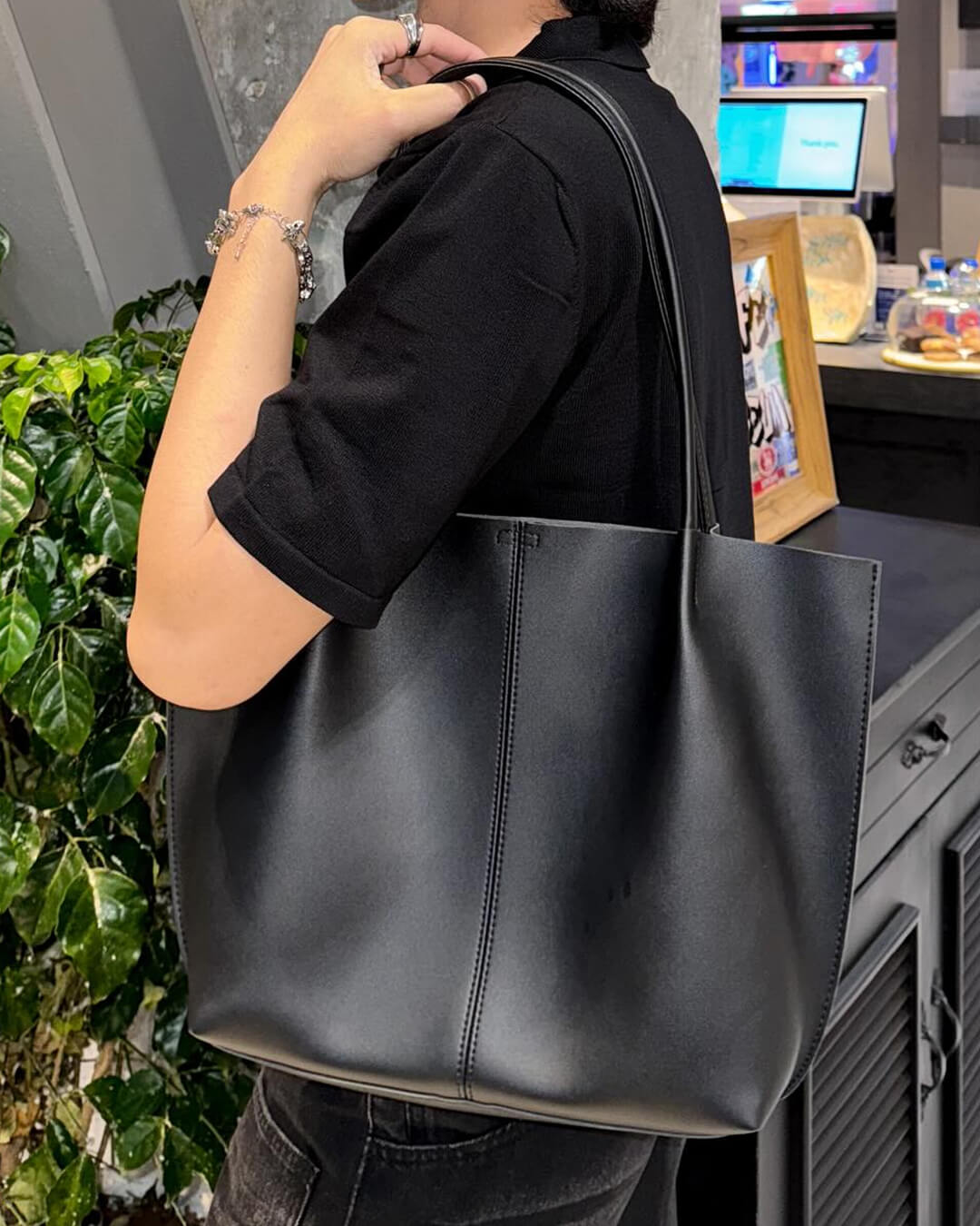 Bolso tote de cuero sintético Calista