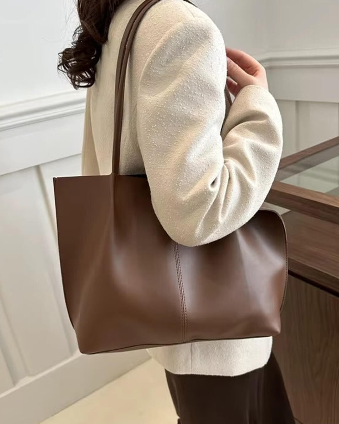 Bolso tote de cuero sintético Calista