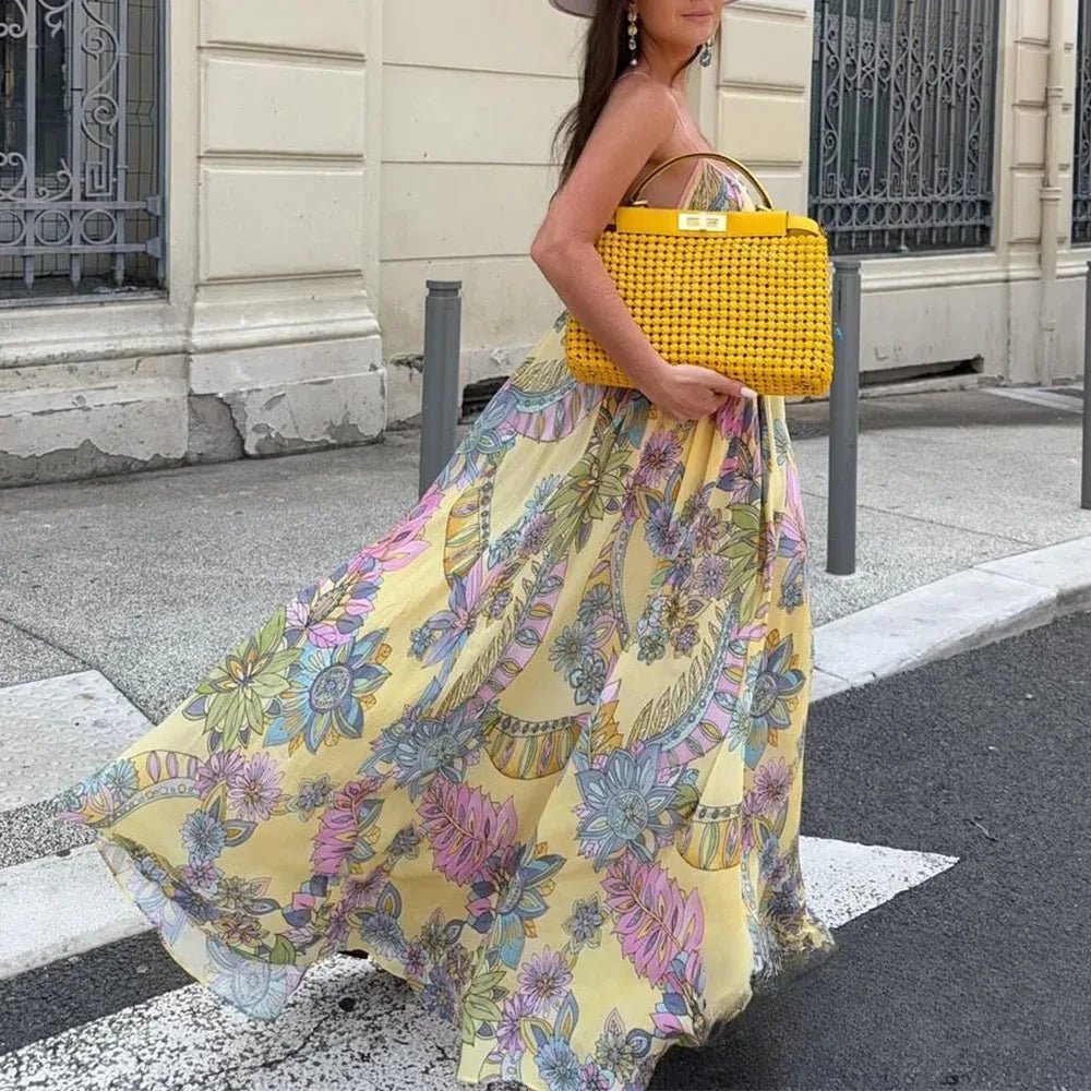 Vestido camisero de gasa floral Camille