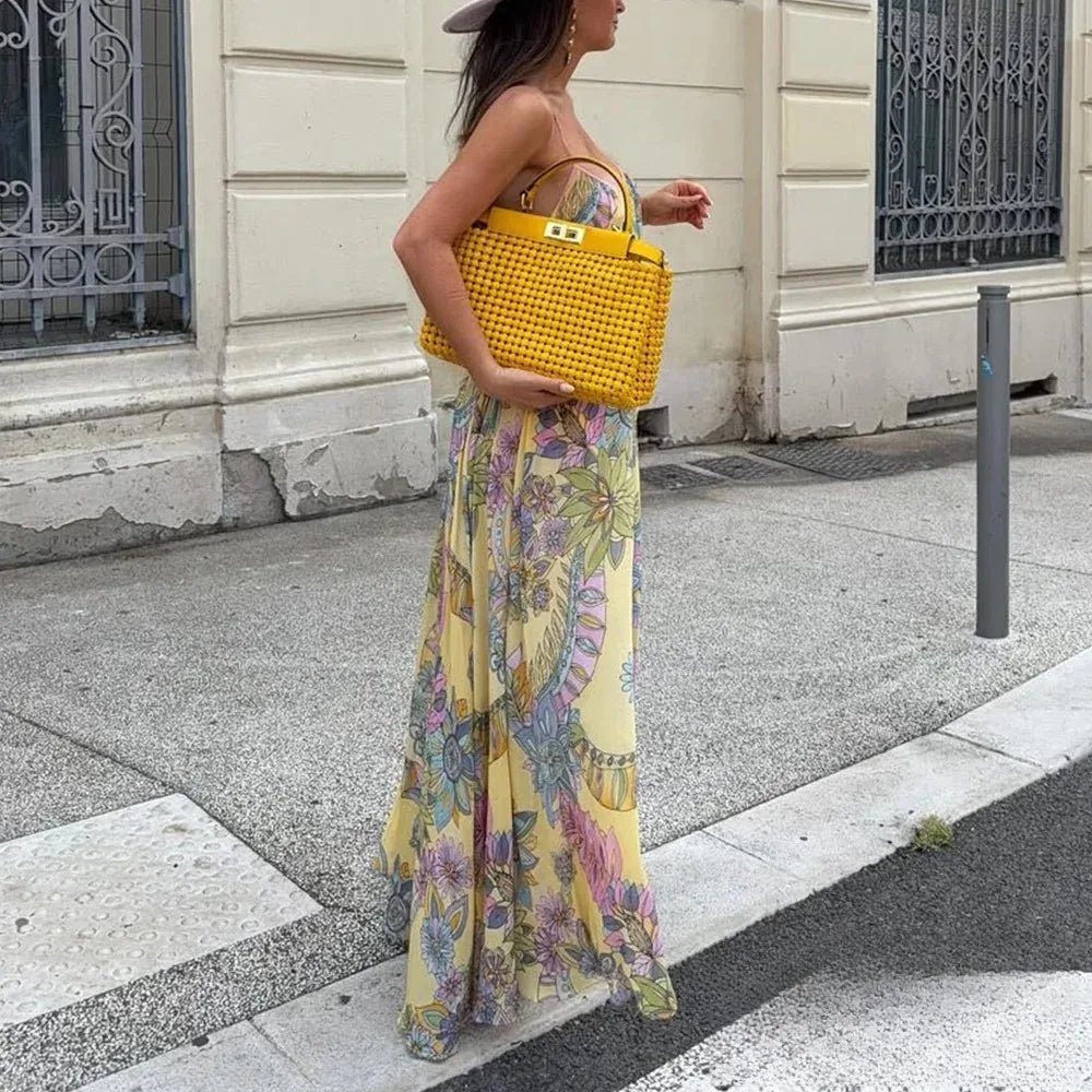 Vestido camisero de gasa floral Camille