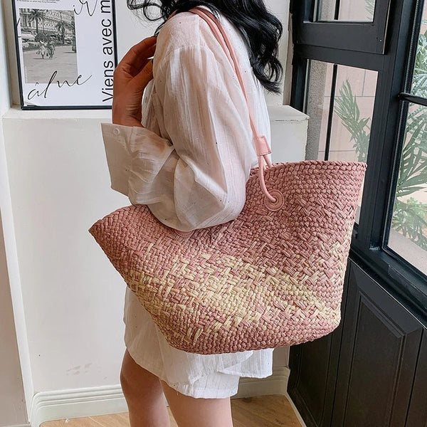 Bolso tote de paja francesa Camille
