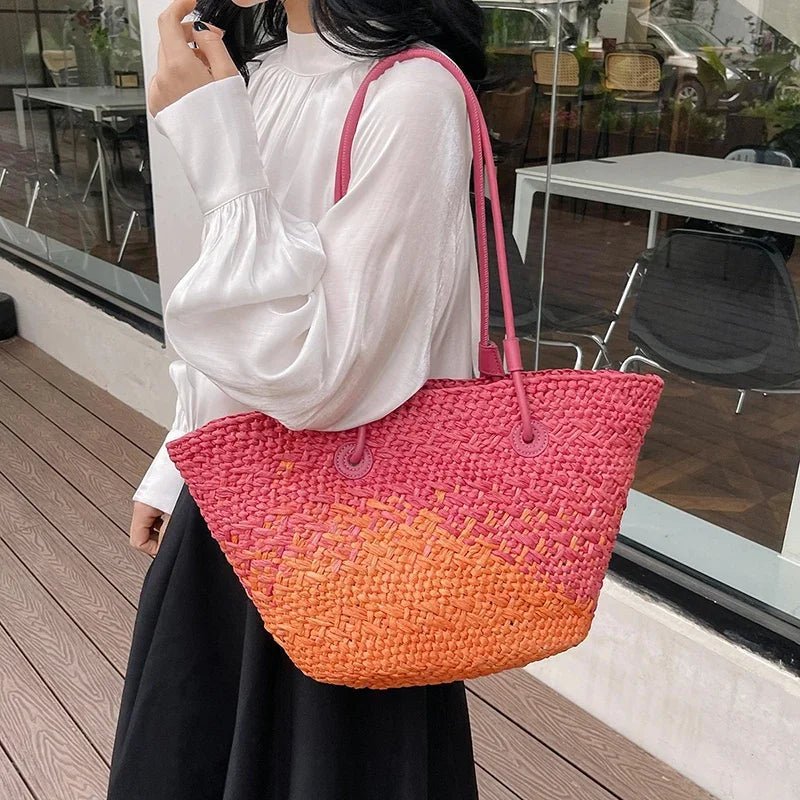 Bolso tote de paja francesa Camille