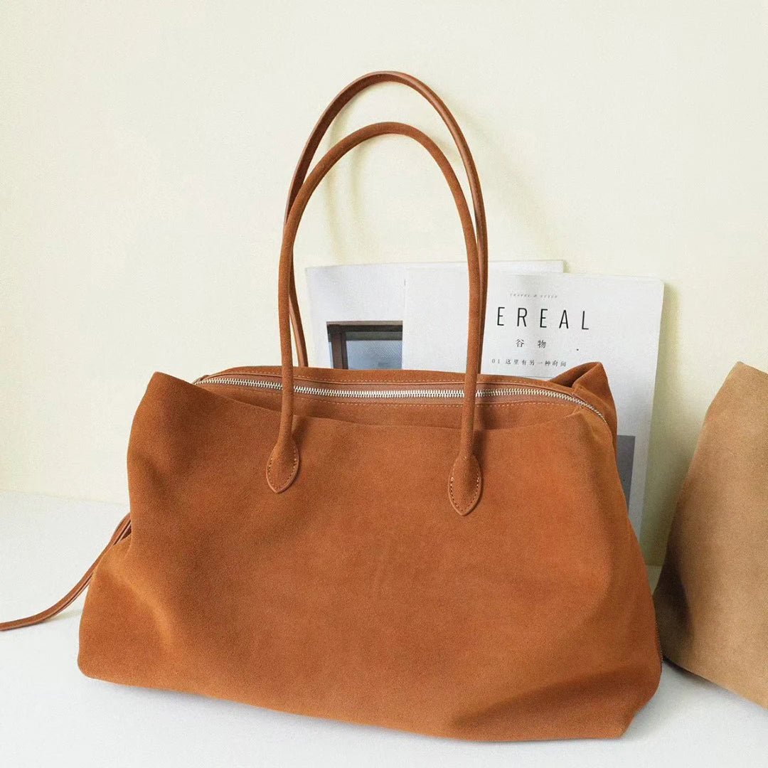 Bolso tote de ante aterciopelado Carly