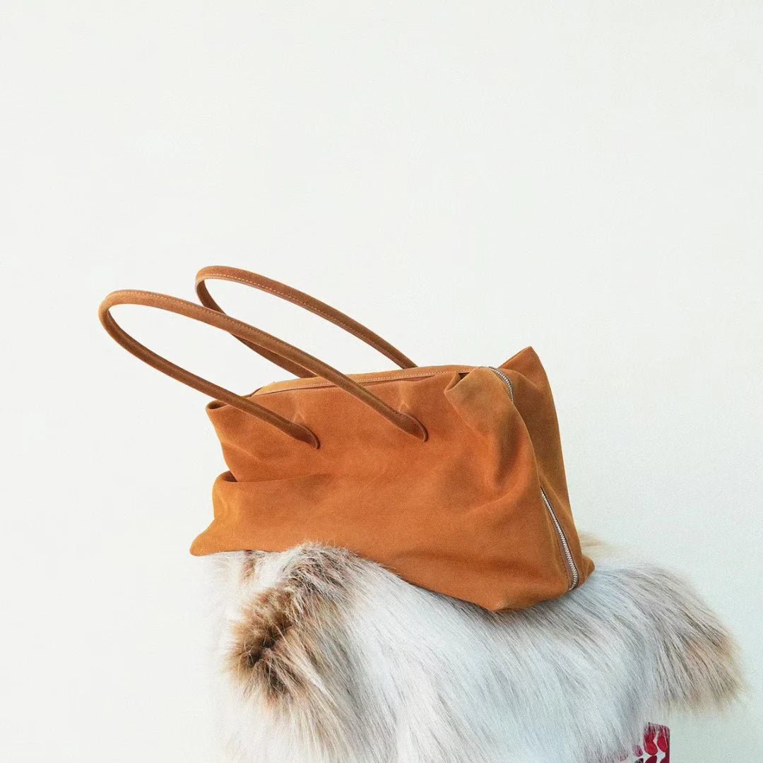 Bolso tote de ante aterciopelado Carly