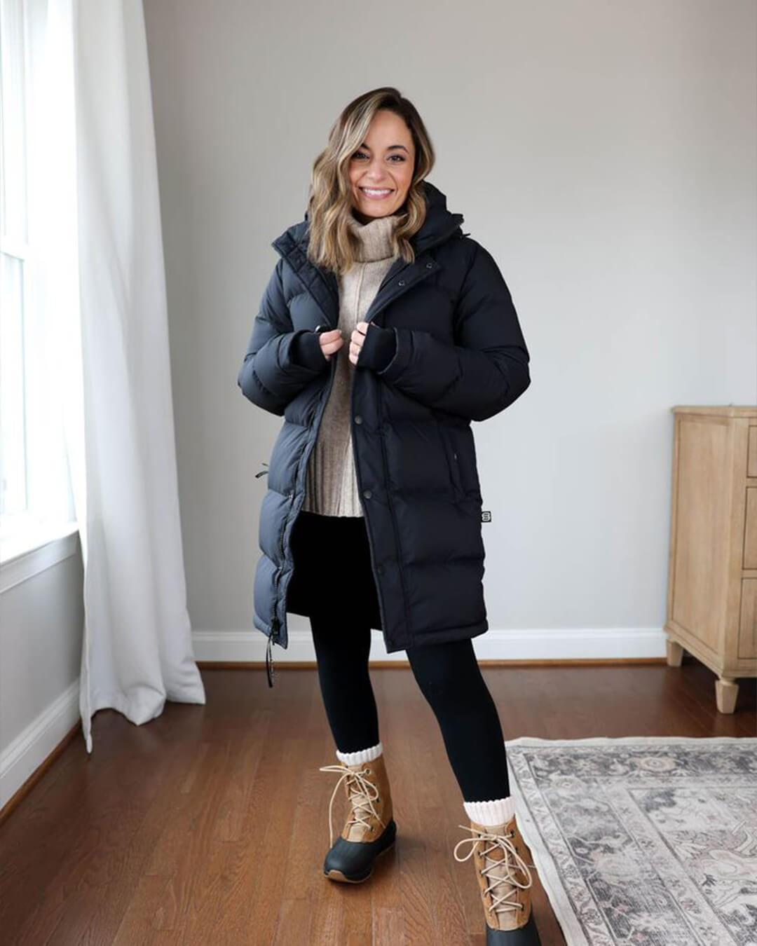 Chaqueta parka Carlyn con capucha
