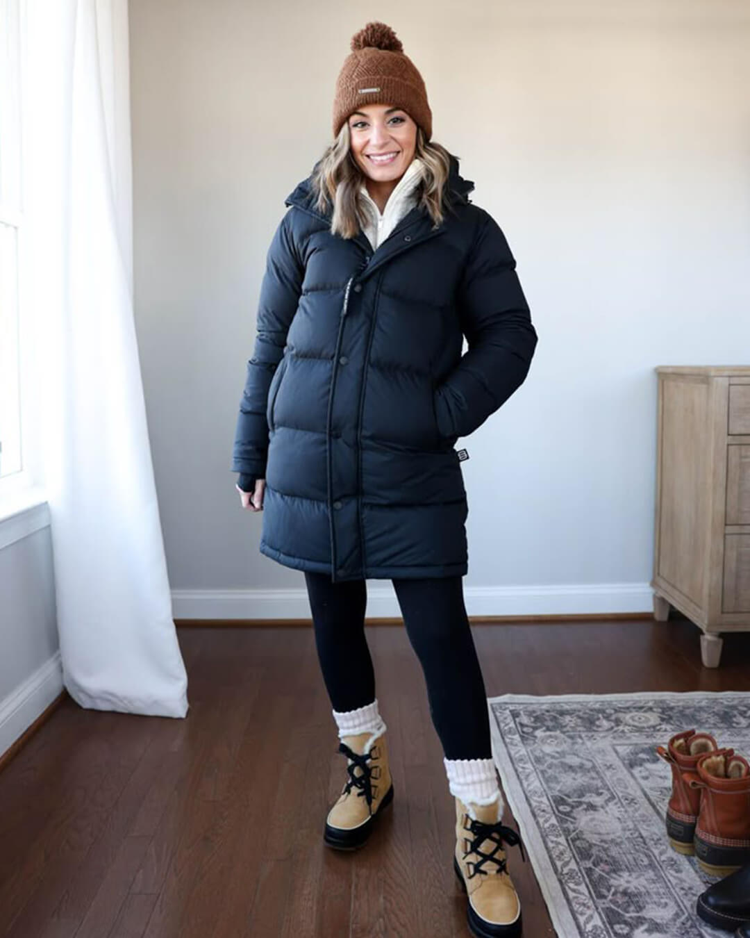 Chaqueta parka Carlyn con capucha