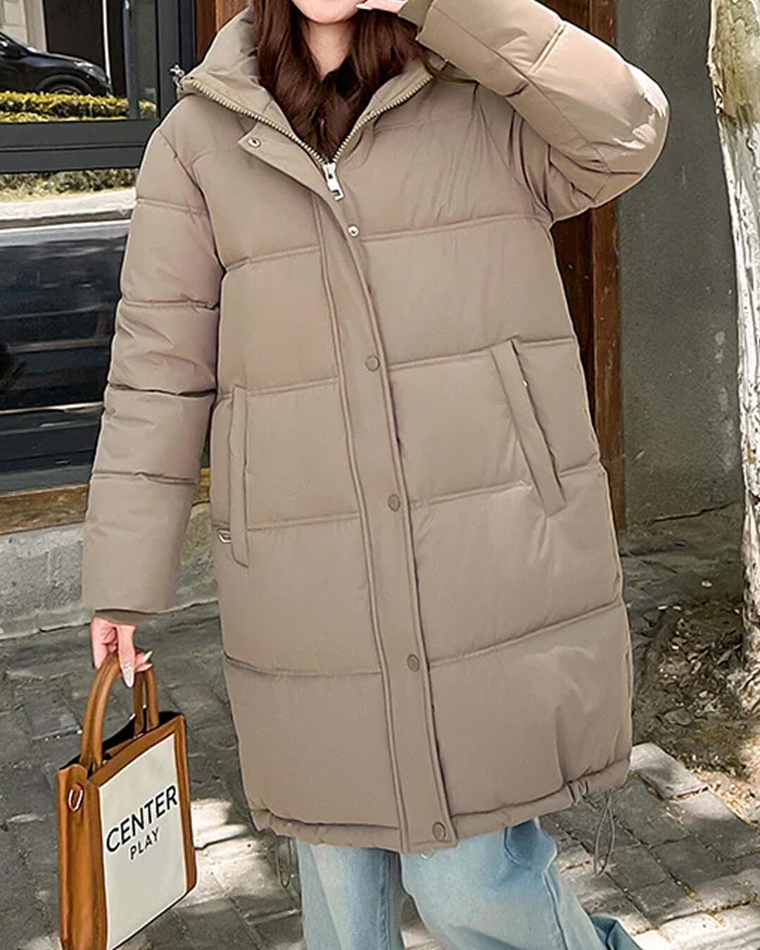 Chaqueta parka Carlyn con capucha