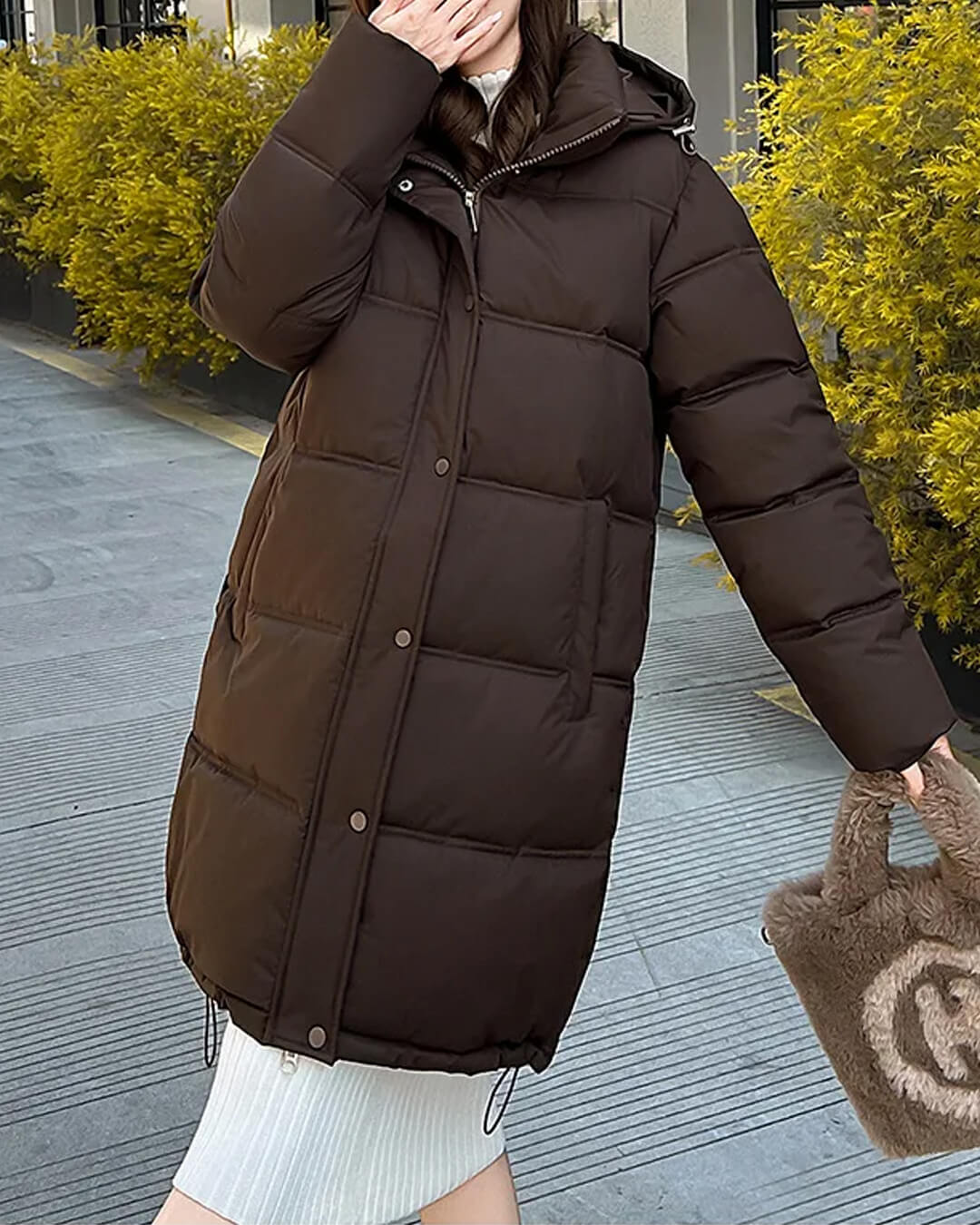 Chaqueta parka Carlyn con capucha