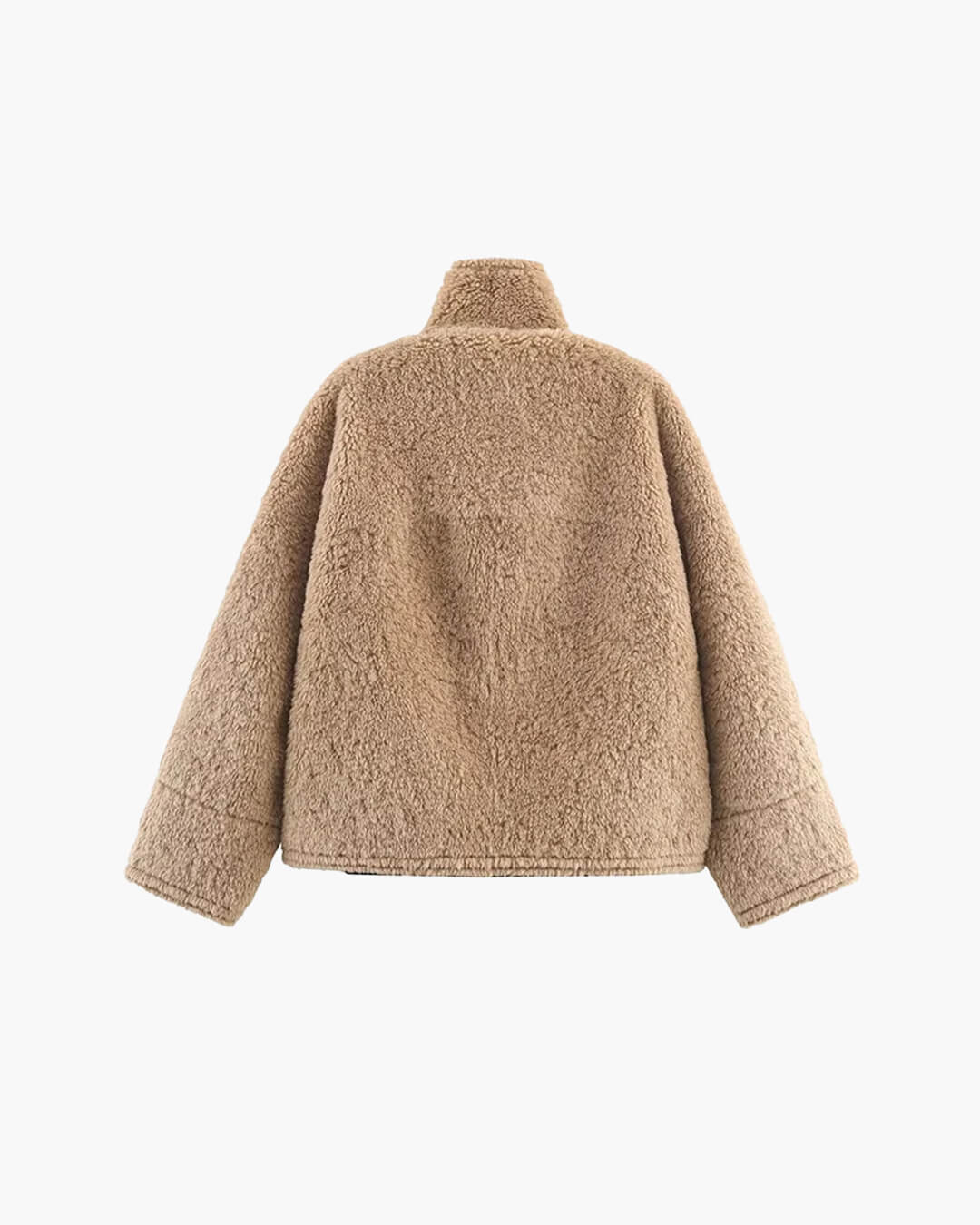 Chaqueta de piel sintética Carol con cuello mao
