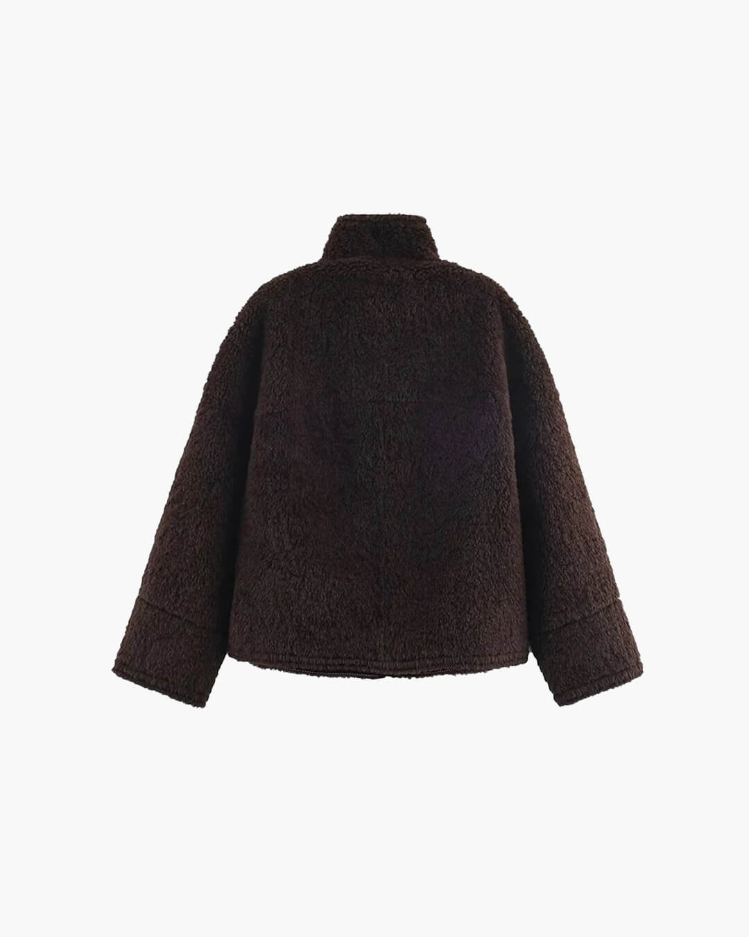 Chaqueta de piel sintética Carol con cuello mao
