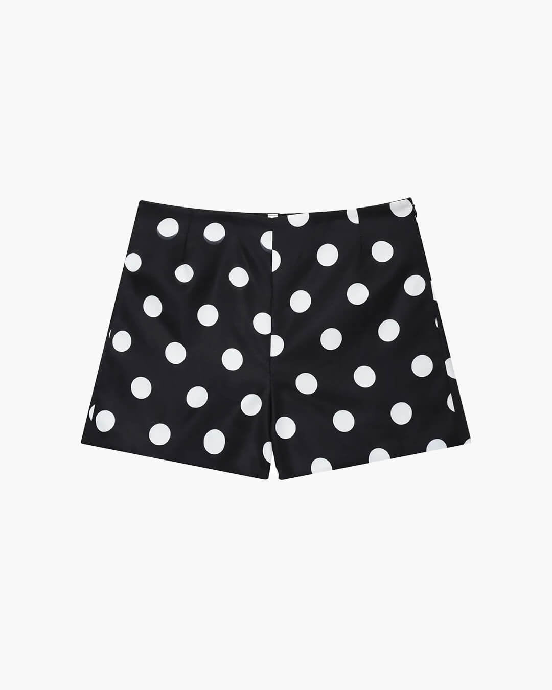 Minipantalones cortos de talle alto con lunares Caroline