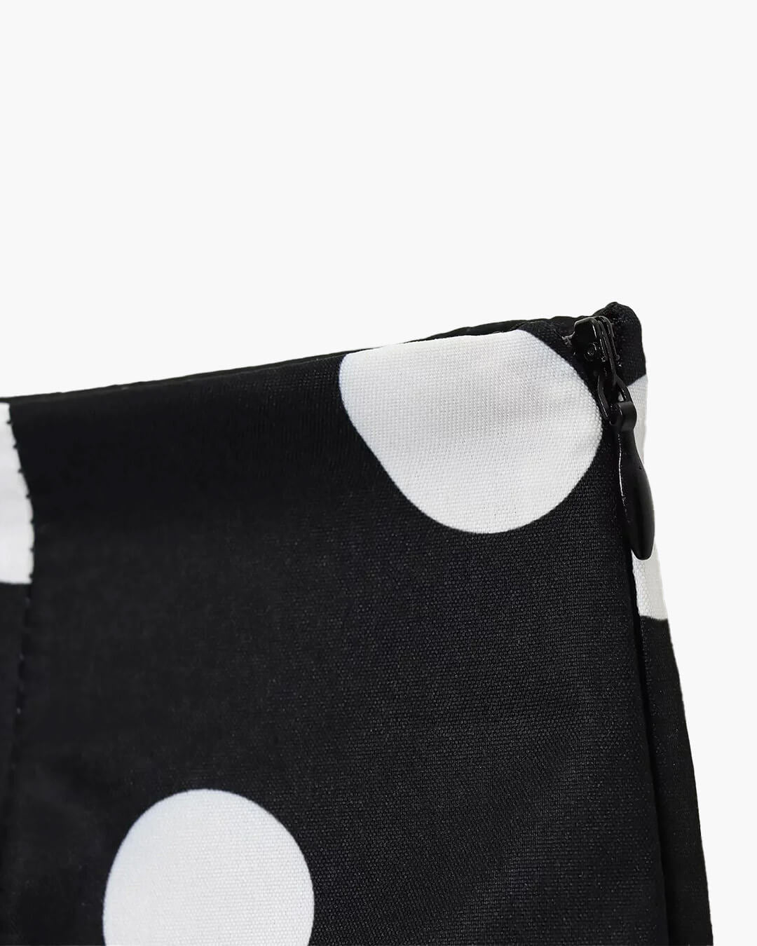 Minipantalones cortos de talle alto con lunares Caroline
