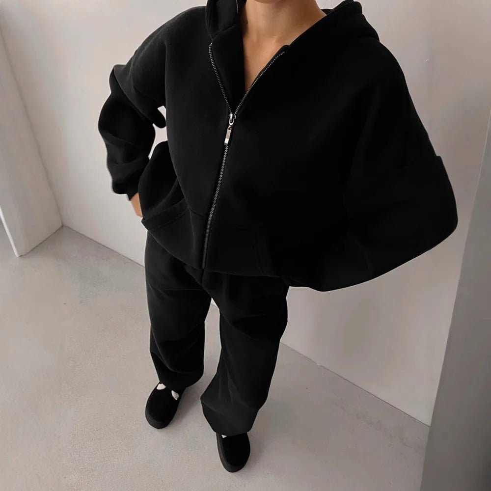 Conjunto deportivo de 2 piezas con sudadera extragrande Cecilia
