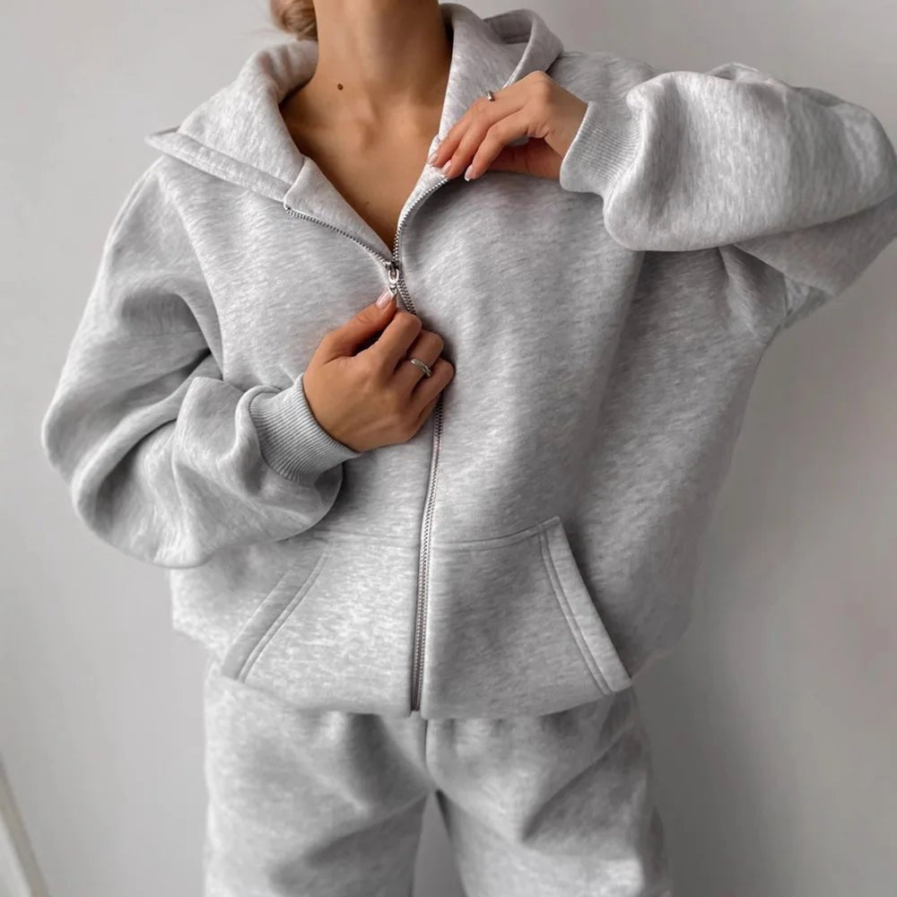 Conjunto deportivo de 2 piezas con sudadera extragrande Cecilia