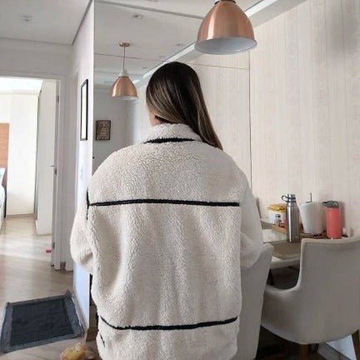 Chaqueta bomber de bouclé Chantal
