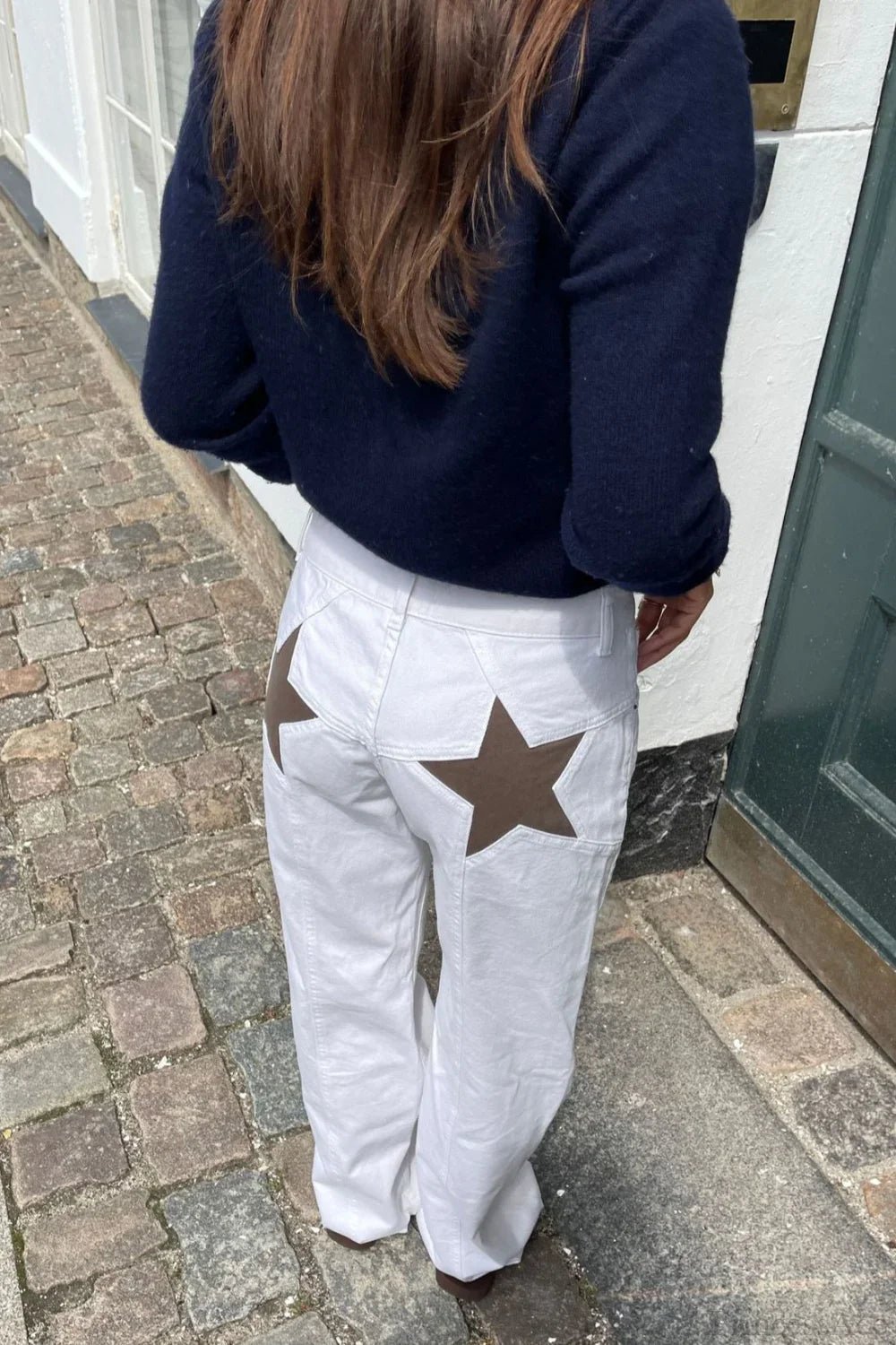 Charlize Star Patchwork Color-Block Jeans