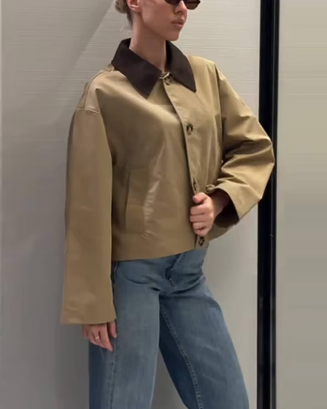 Chaqueta utilitaria con cremallera Charlotte