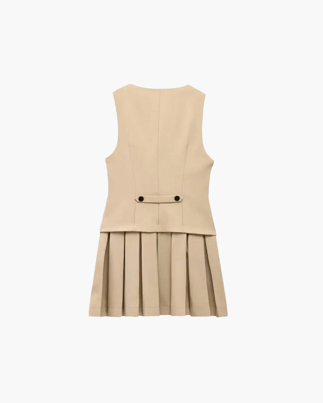 Minivestido plisado sin mangas Cheryl