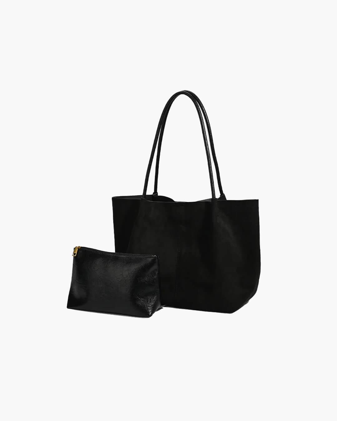 Bolso tote de ante con neceser Cheska