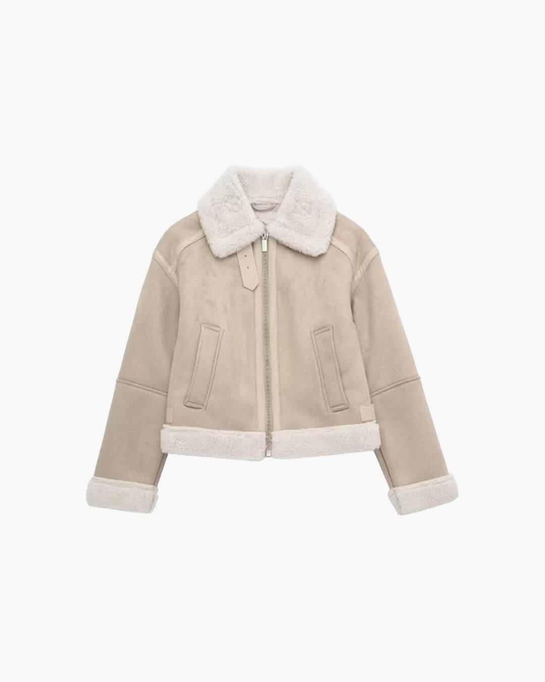 Chaqueta de ante y pelo sintético Cindy