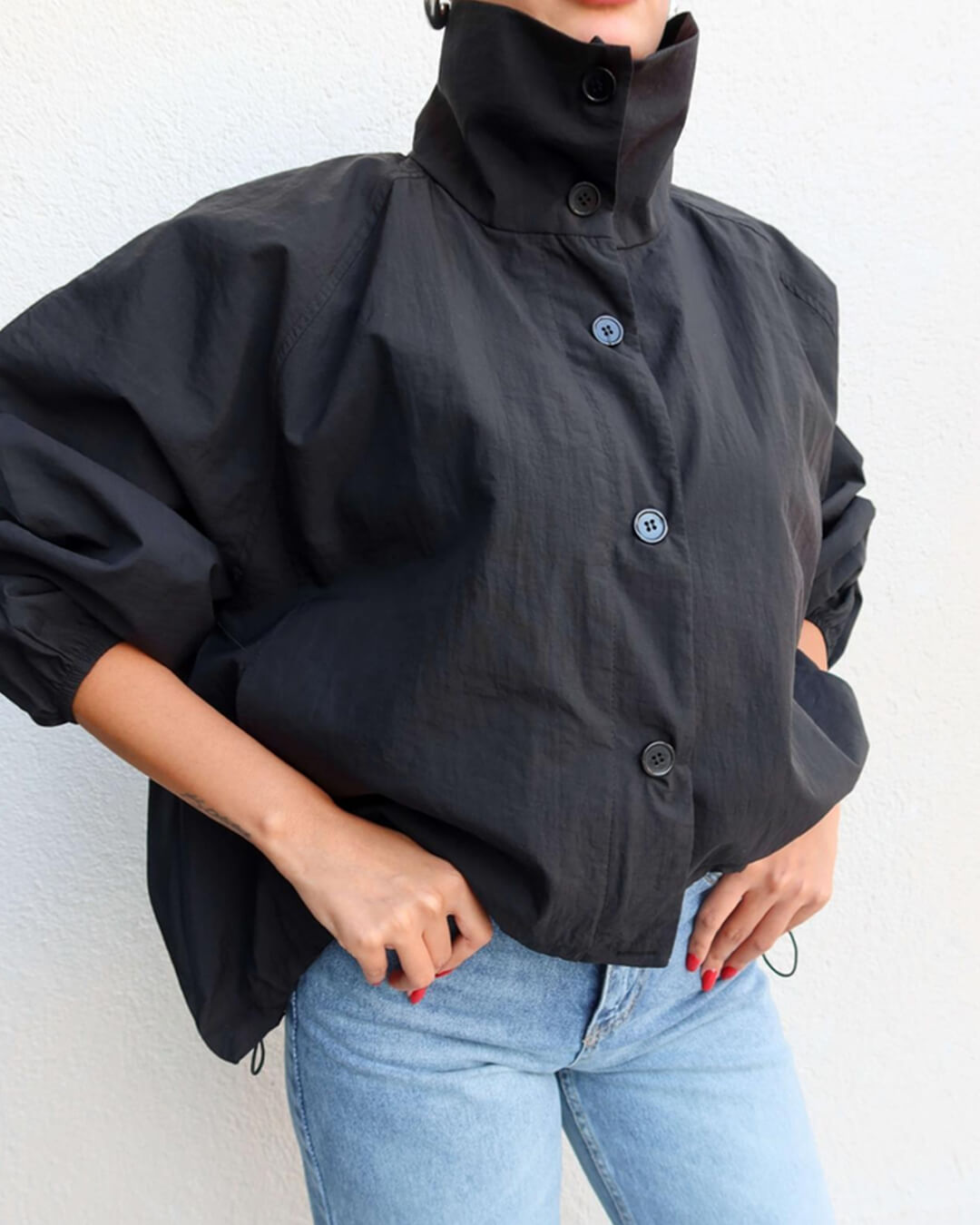 Chaqueta de cuello alto Clara