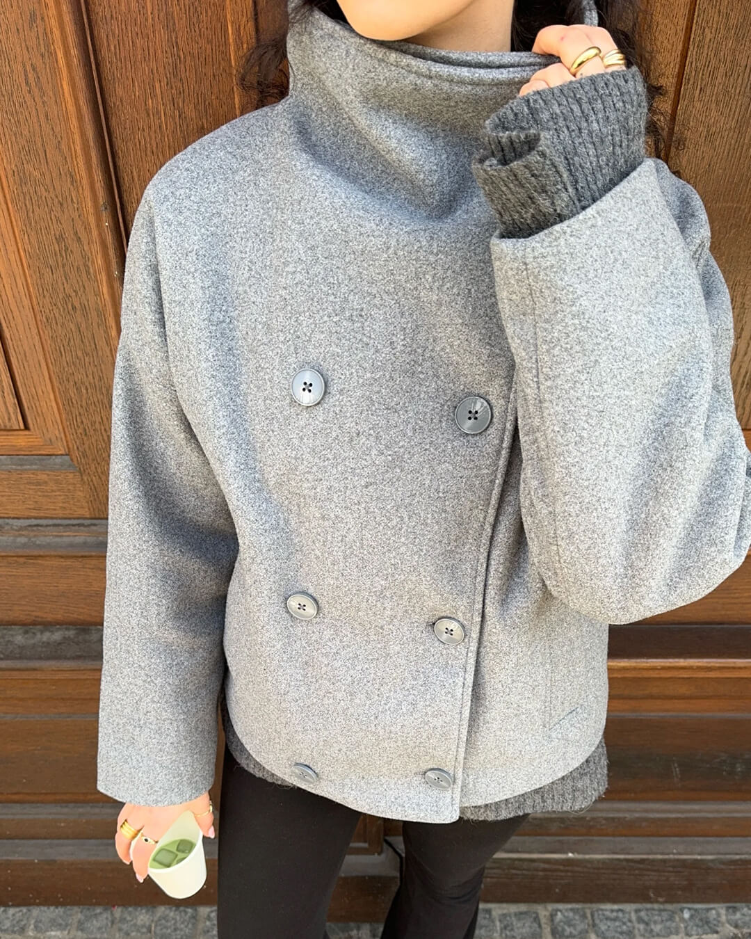 Chaqueta Clarissa con cuello mao