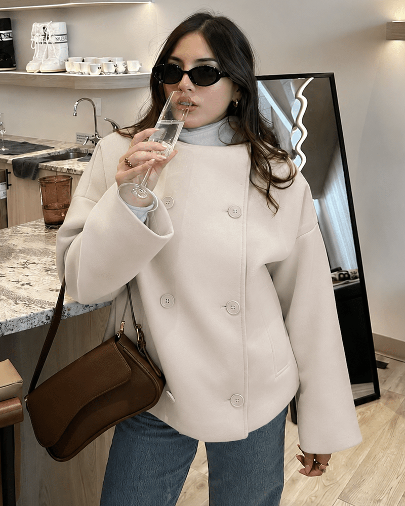 Chaqueta Clarissa con cuello mao