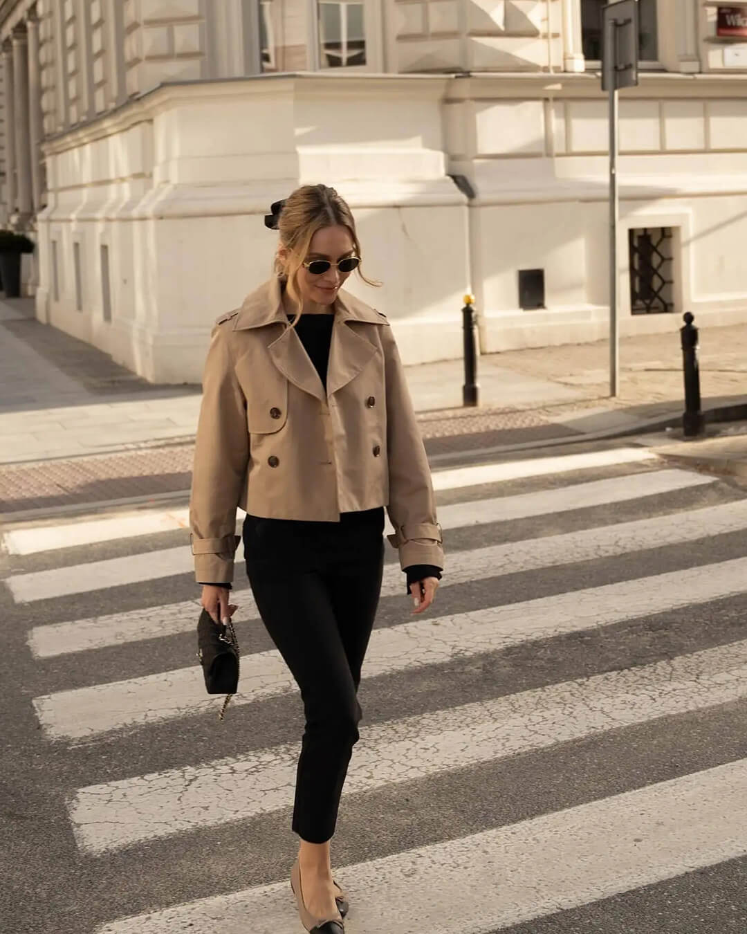 Gabardina corta Clarisse