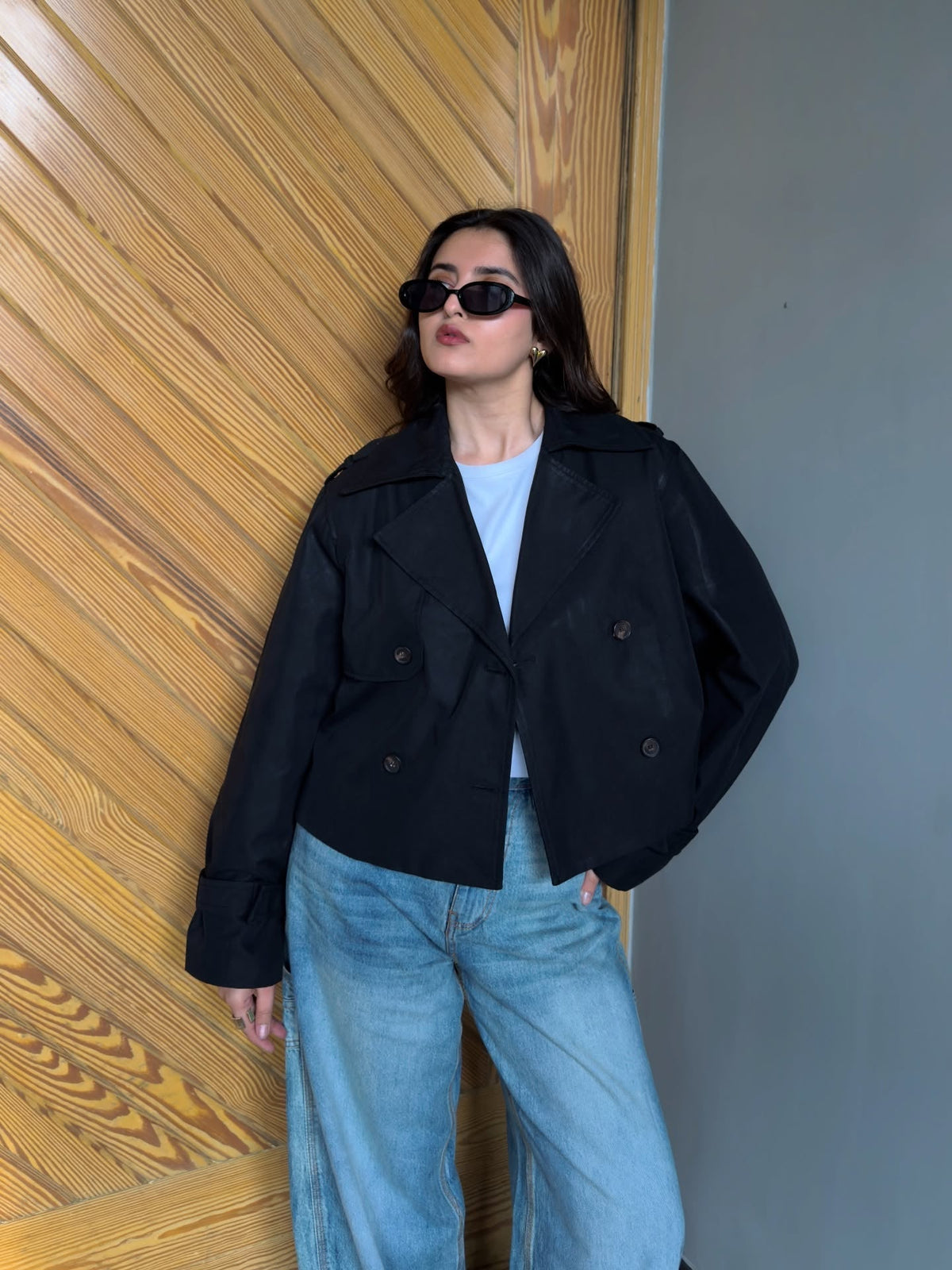 Gabardina corta Clarisse