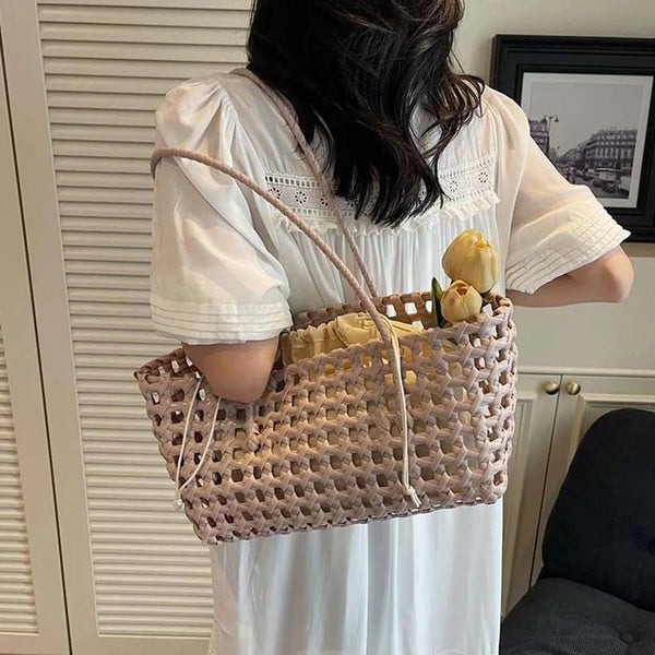 Bolso tote de hombro calado Claudia