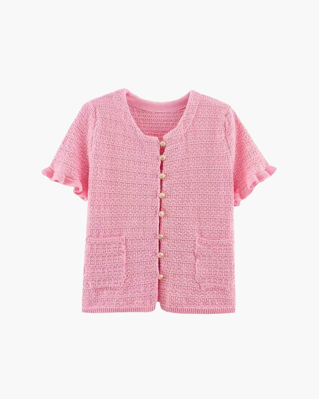 Conjunto Claudia de top de punto de tirantes y falda plisada