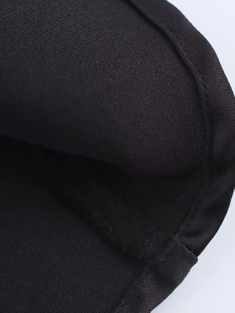 Minivestido drapeado de satén con cuello halter Colleen
