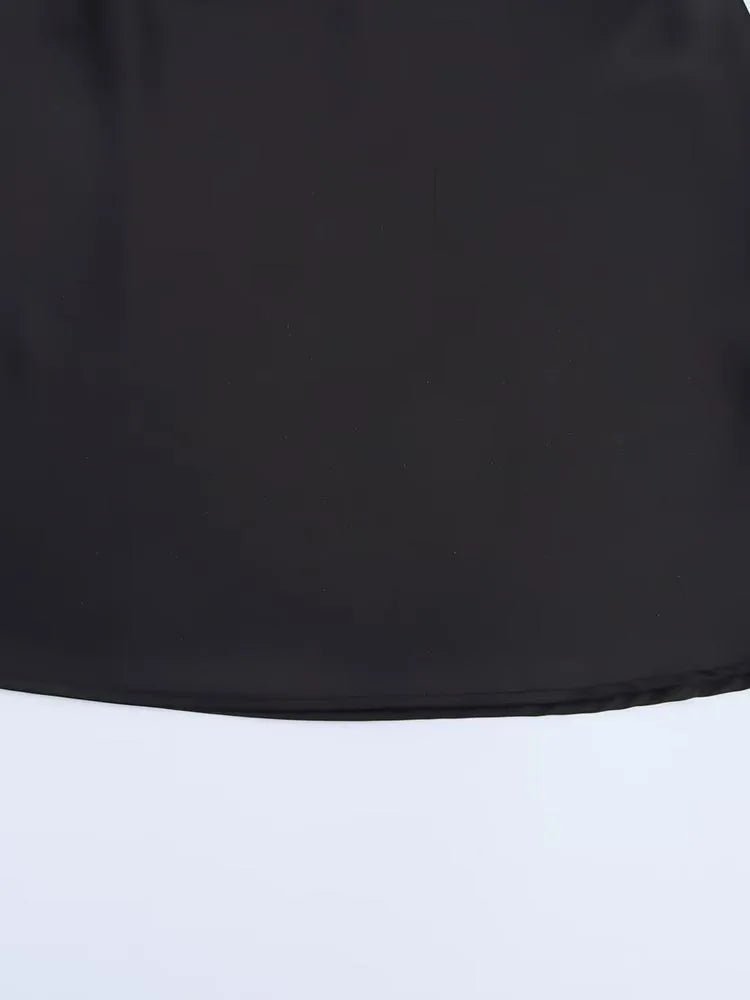 Minivestido drapeado de satén con cuello halter Colleen