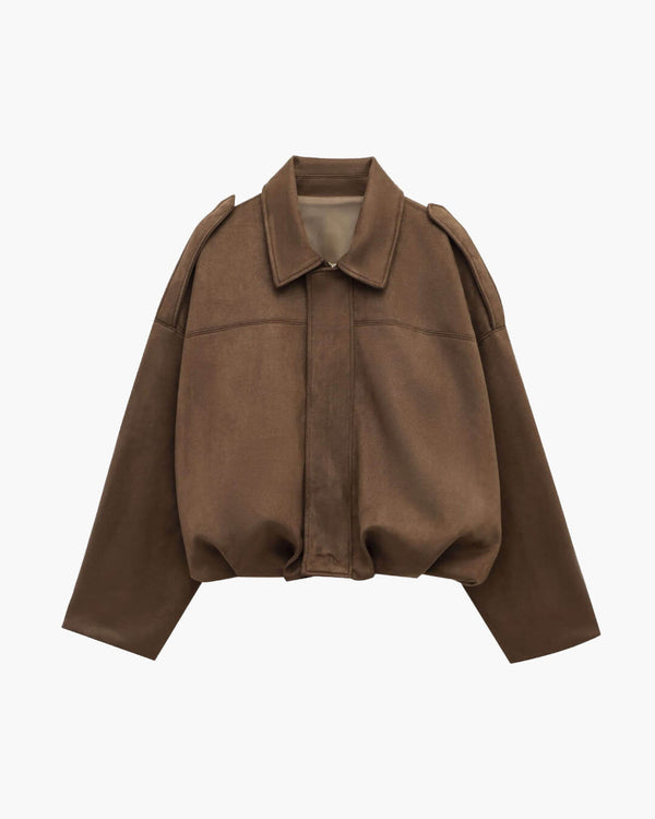 Chaqueta bomber de ante sintético Constance