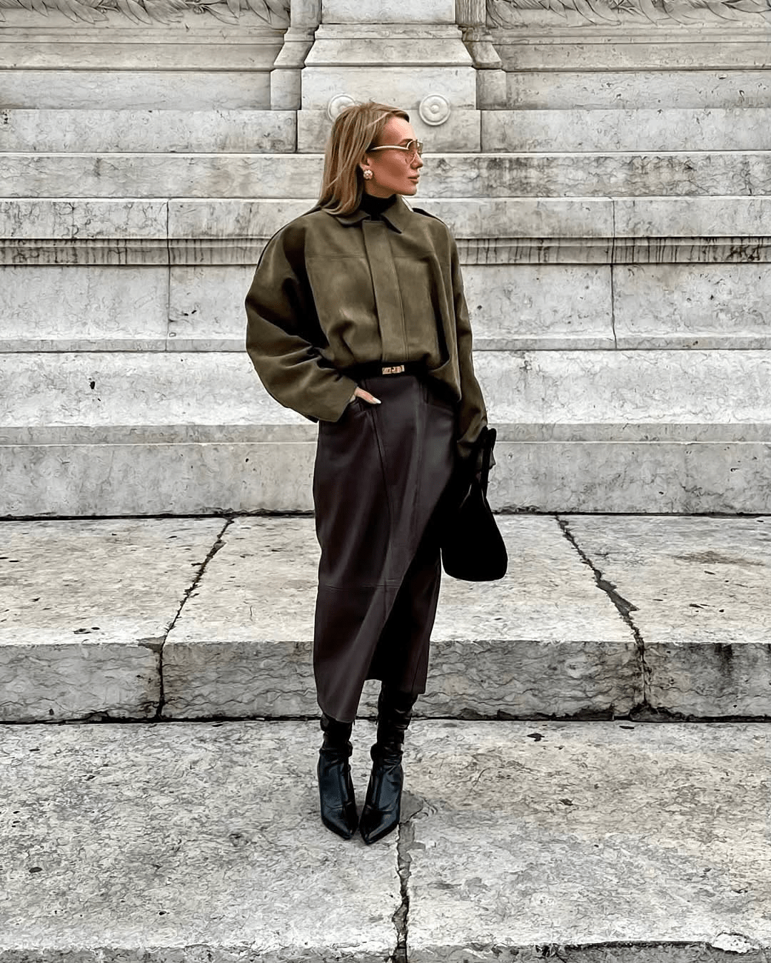 Chaqueta bomber de ante sintético Constance