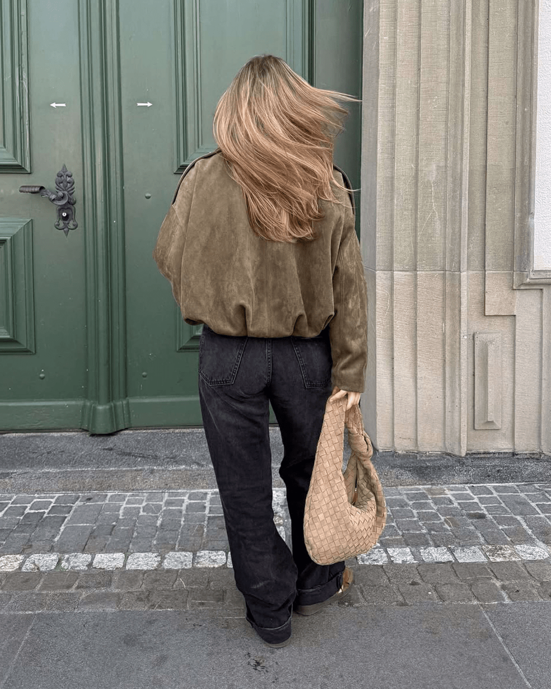Chaqueta bomber de ante sintético Constance