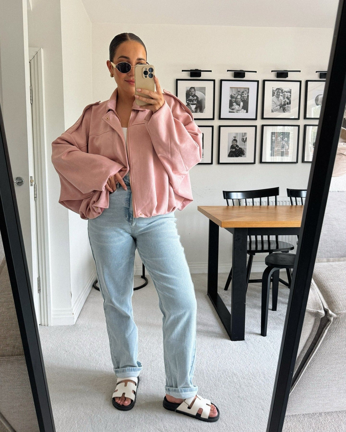 Chaqueta bomber de ante sintético Constance